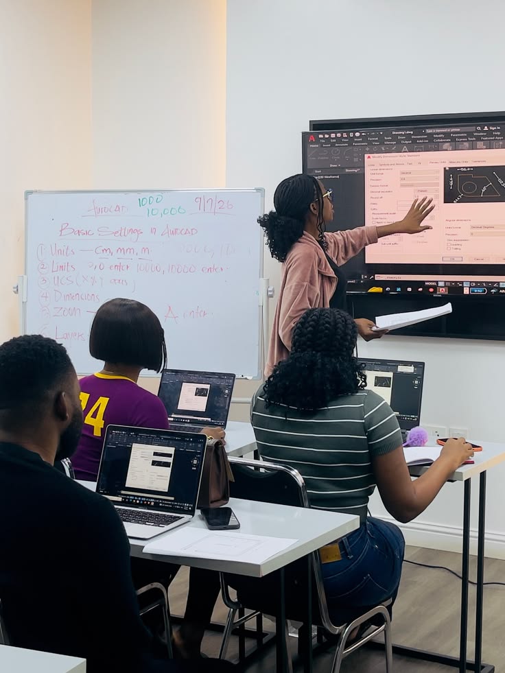 Students learning together
